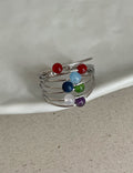 Multi-layer Beaded Open Ring - DippedShop Wholesale - #1843