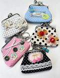 Floral Polka Dot Coin Purse - DippedShop Wholesale - #7923