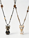 Vintage Egyptian Bastet Cat Pendant Necklace 6W6JNC397L