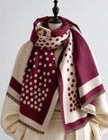 Reversible Polka Dot Shawl Wrap - DippedShop Wholesale - #8499