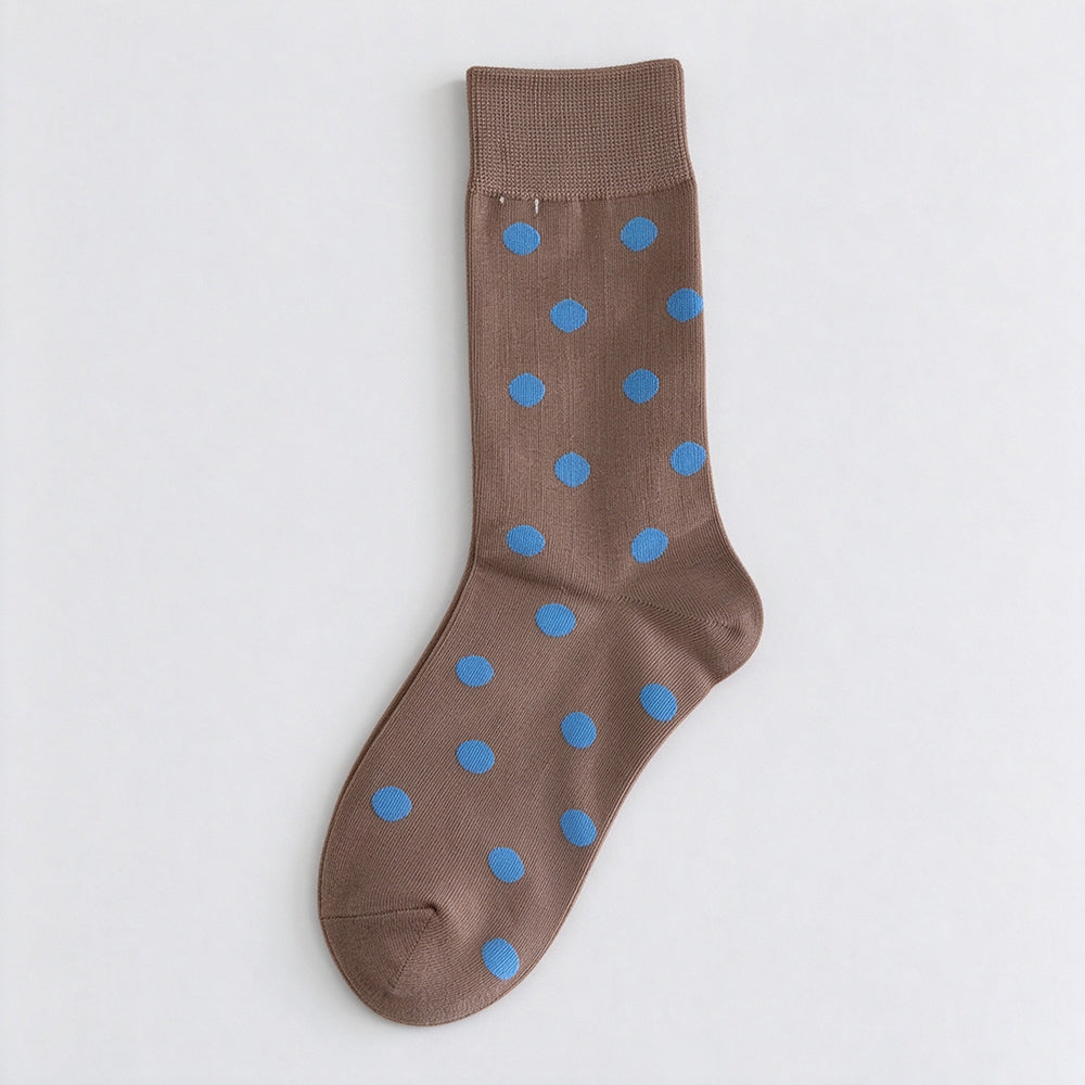 Polka Dot Diamond Mid-Calf Socks - DippedShop Wholesale - #3955
