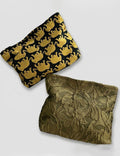 Vintage Elephant Jacquard Portable Makeup Bag MK2BW6S10BOB76