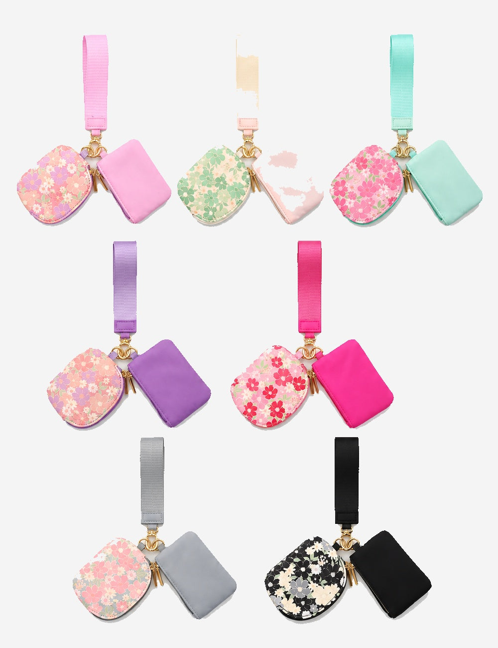 Dual Pouch Wristlet Wallet - DippedShop Wholesale - #0851