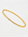 Elegant Gold Plated Spikelet Rhinestones Bracelets 6W6JBR486