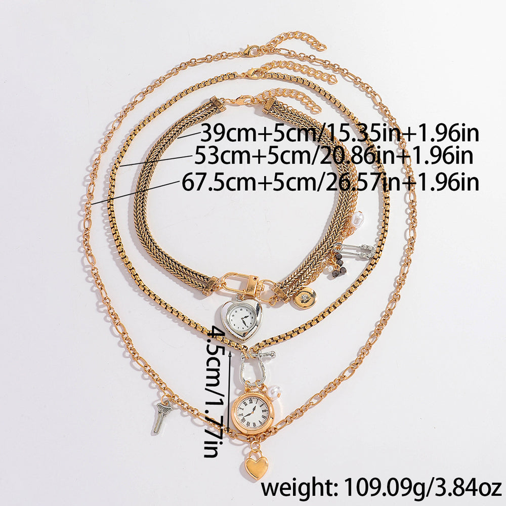 Multi-Layer Heart Pendant Necklace - DippedShop Wholesale - #1155