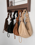 Ruched Dumpling Shoulder Bag - DippedShop Wholesale - #9155