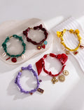 Boho Handmade Woven Flower Charm Scarf Anklet 6W6JBR747