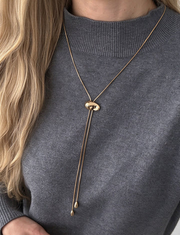 Bean Pendant Necklace - DippedShop Wholesale - #3203