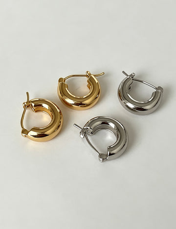 Hollow Thick Hoop Earrings - DippedShop Wholesale - #1683
