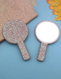 Cute Rhinestone Saquare Compact  Hand Mirror 6C5MR105