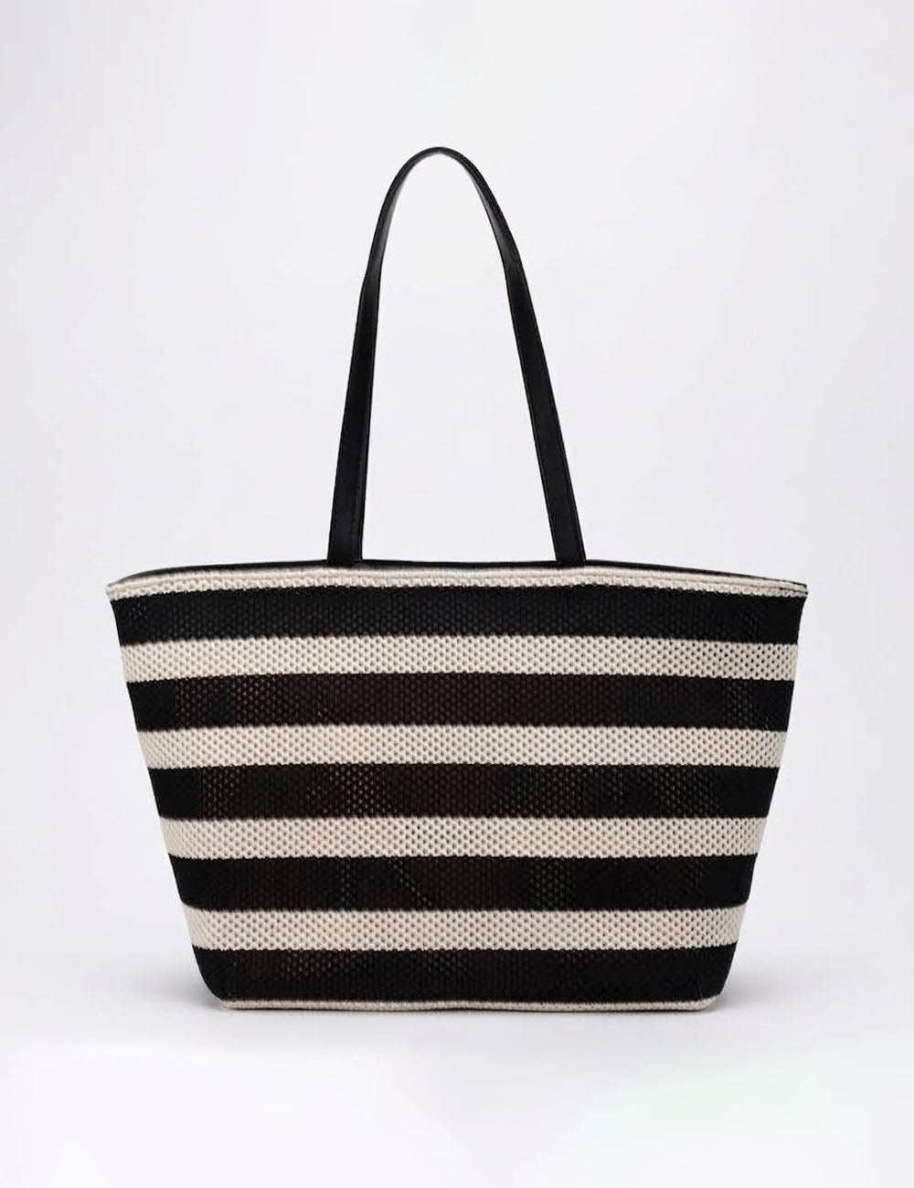 Minimalist Color Block Striped Tote Bag 6W10BBG1937