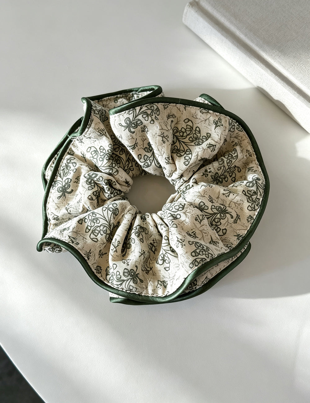Double-Layer Floral Print Elastic Hair Scrunchie 6W6HSR479