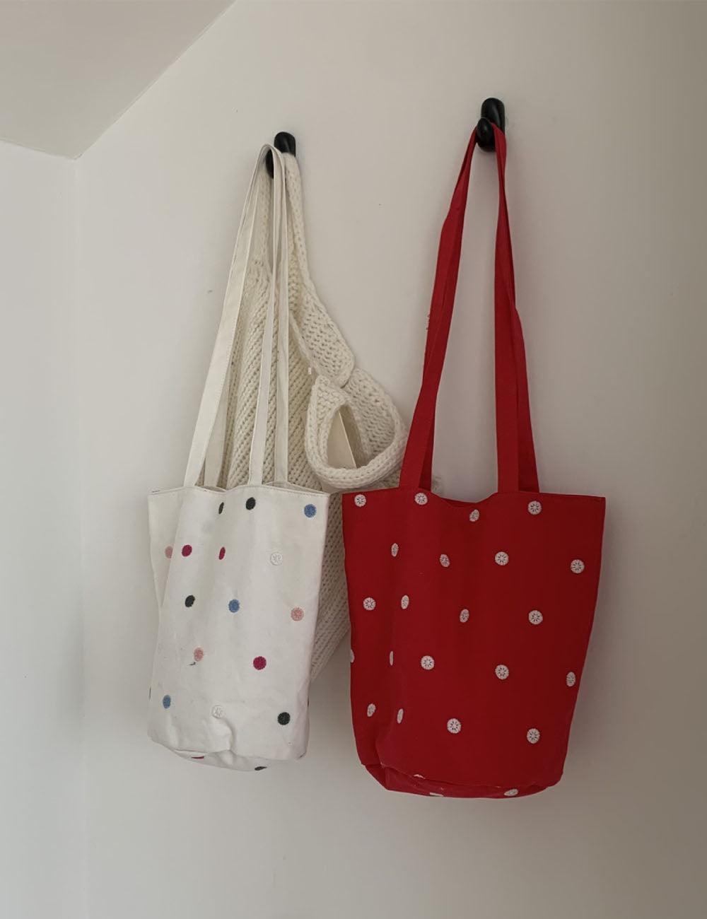Color Block Embroidered Shoulder Bags - DippedShop Wholesale - #0787