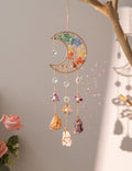 Colorful Stones Moon Dream Catcher Suncatcher MK2CZAS6H7HLS84