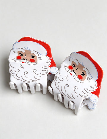 Santa Claus Hair Claw - DippedShop Wholesale - #4995