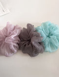 Refined Shimmery Sheer Organza Fluffy Elastic Scrunchie MK2BW6W6HSR83