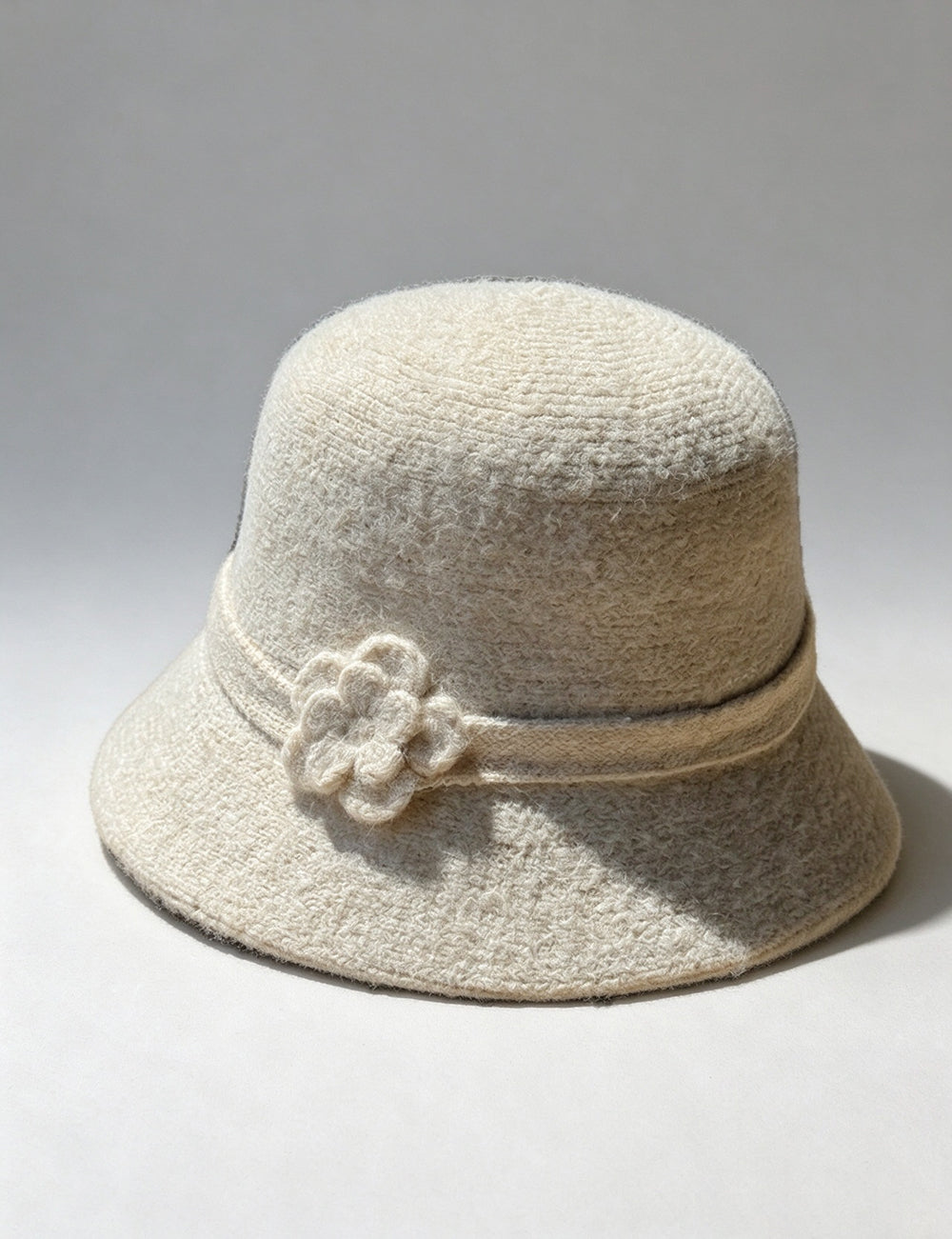 Flower Knit Bucket Hat - DippedShop Wholesale - #7763