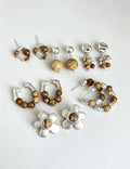 Boho Style Natural Stone Beaded Drop Earrings 6W6JER591