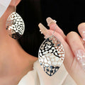 Vintage Filigree Leaf Dangle Earrings6W6JER826