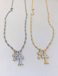 Elegant Gold Plated Rhinestones Cross Pendant Necklace 6W6JNC974