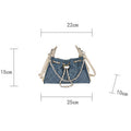Quilted Drawstring Denim Bucket Handbag 6W10BBG1353