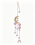 Hollow Floral Natural Stones Pendant Suncatchers MK2CZAS6H7HLS54