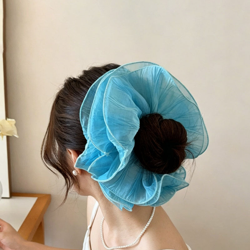 Fresh Solid Color Multi Layered Mesh Scrunchies MK2BW6W6HSR58