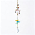 Sparkling Santa Christmas Tree Crystal Hanging Ornament 6H7HLS192