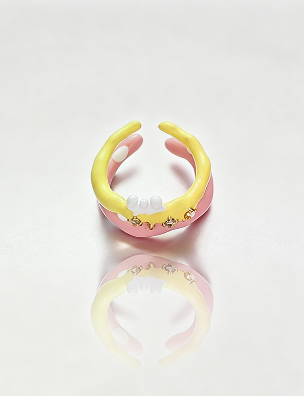 Heart Shape Zircon Ring - DippedShop Wholesale - #8979