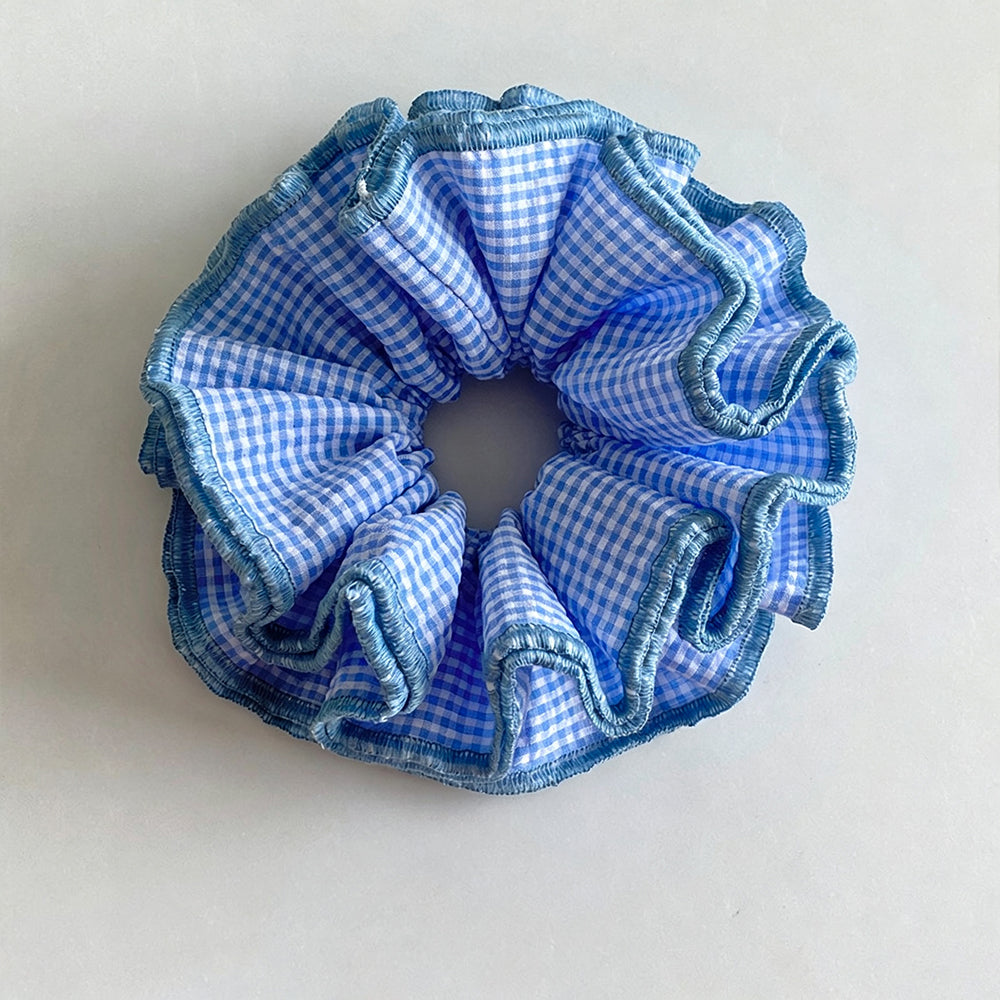 Oversized Plaid Hair Scrunchie - DippedShop Wholesale - #8707