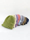 Solid Color Distressed Ripped Knit Beanie 6W6HAT664