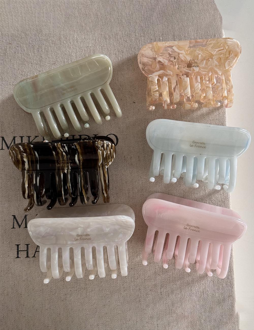 French Tortoise Shell Acetate Hair Claw Clips I6W6HCP1297