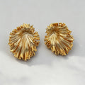 Creative Gold Plated 3D Dandelion Stud Earring 6W6JER557