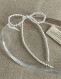 Pearl Bow Knot Dangle Earrings - DippedShop Wholesale - #5891