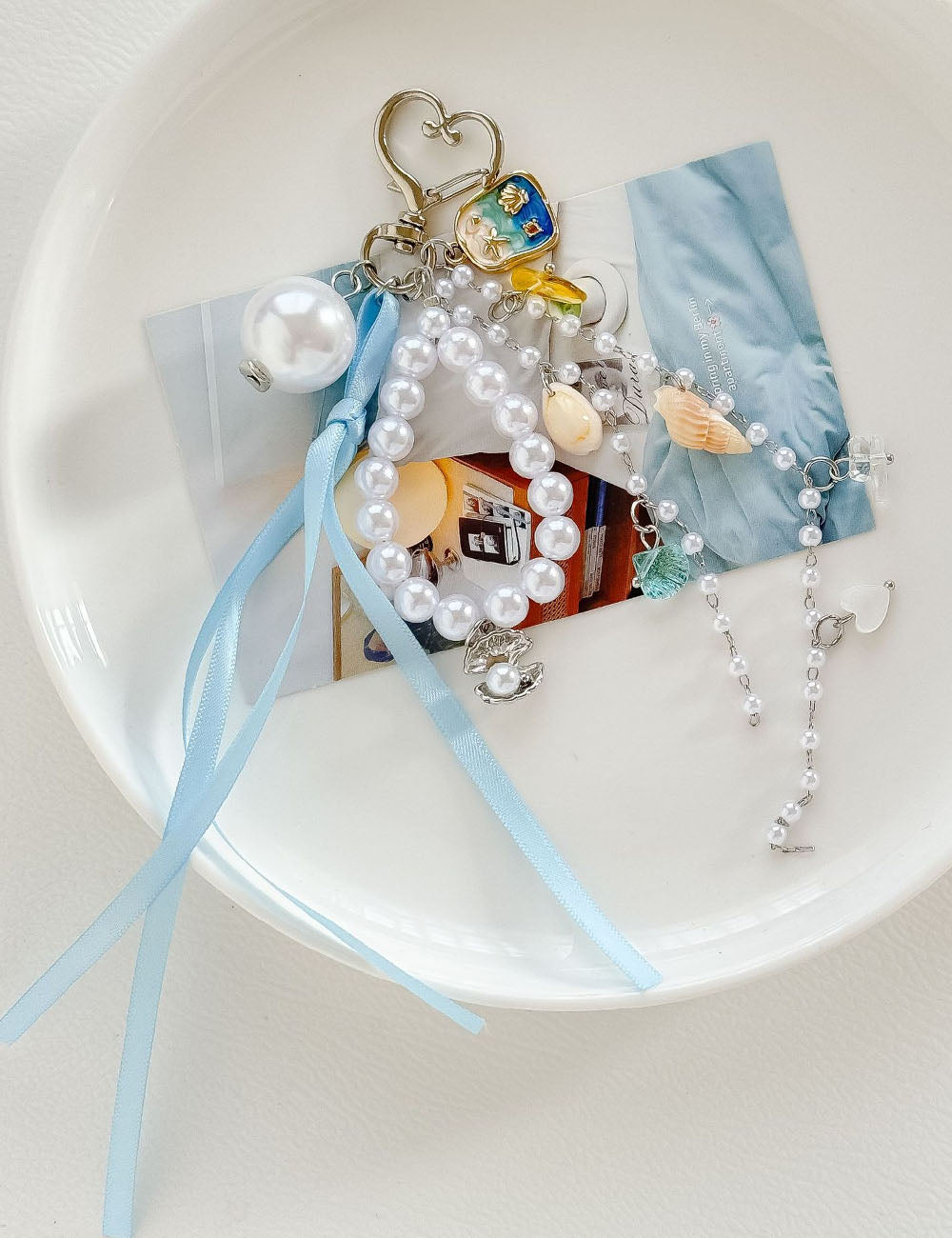 Conch Pendant Keychain Charm - DippedShop Wholesale - #8323