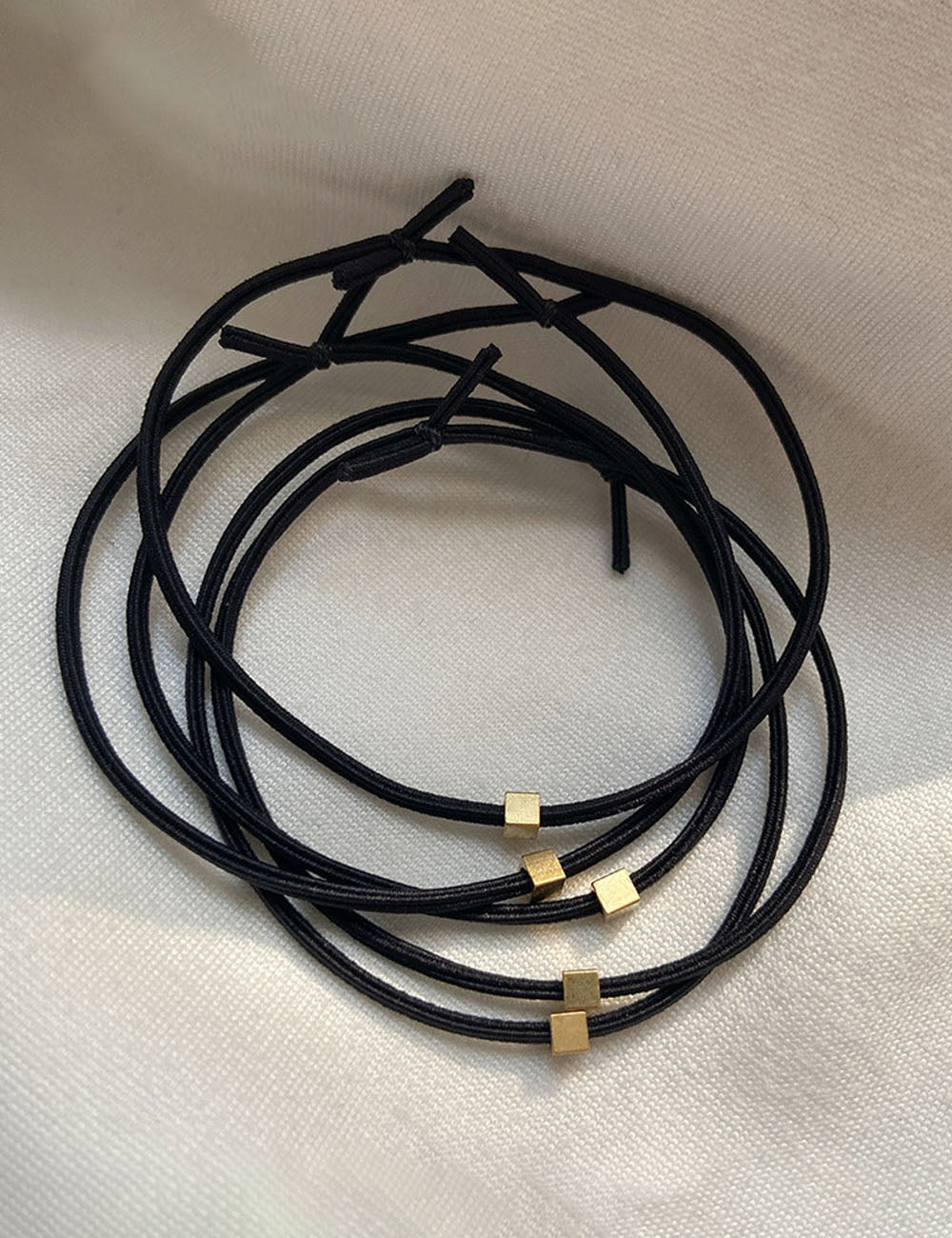 Stylish Square Alloy High Elastic Hair Tie MK2BLW6W6HHT13