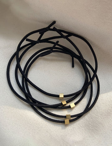 Stylish Square Alloy High Elastic Hair Tie MK2BLW6W6HHT13