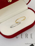 Rhinestone Thin Ring - DippedShop Wholesale - #3651