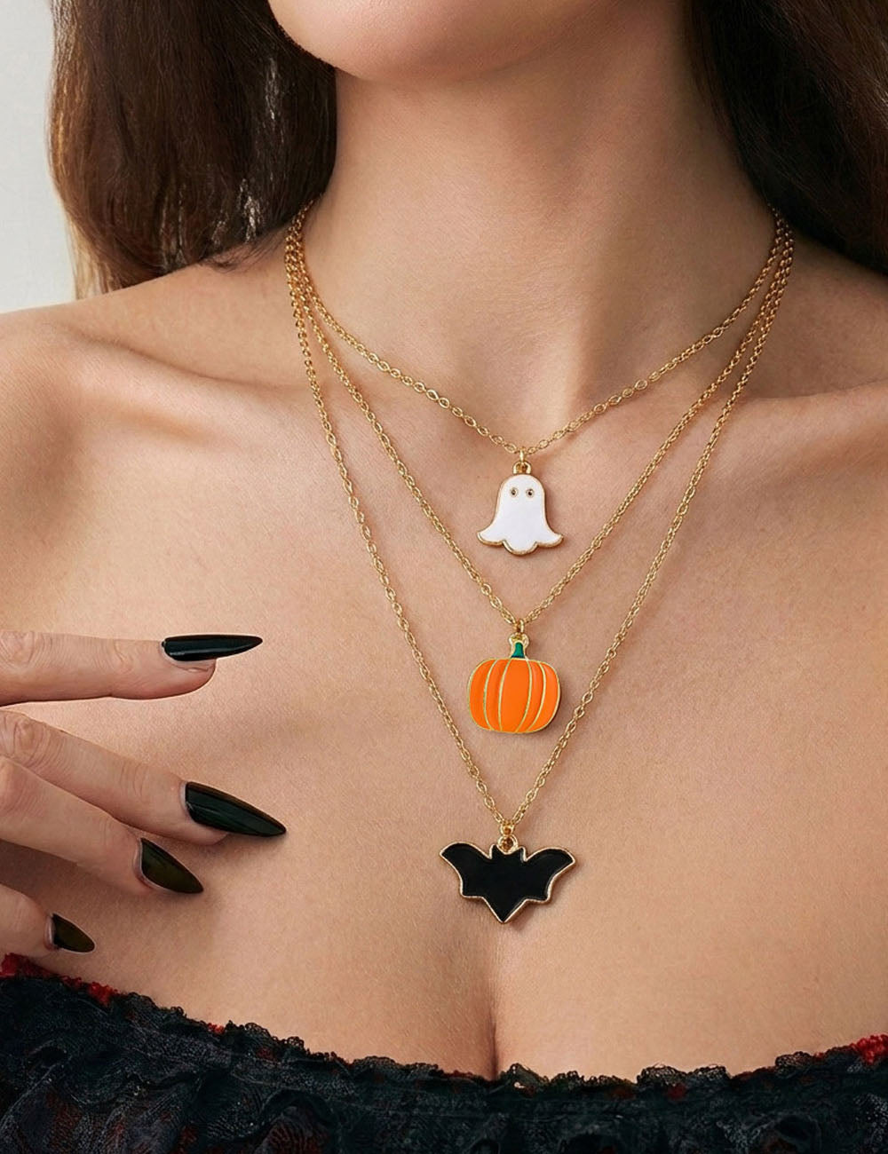 Halloween Pendant Necklace - DippedShop Wholesale - #2643