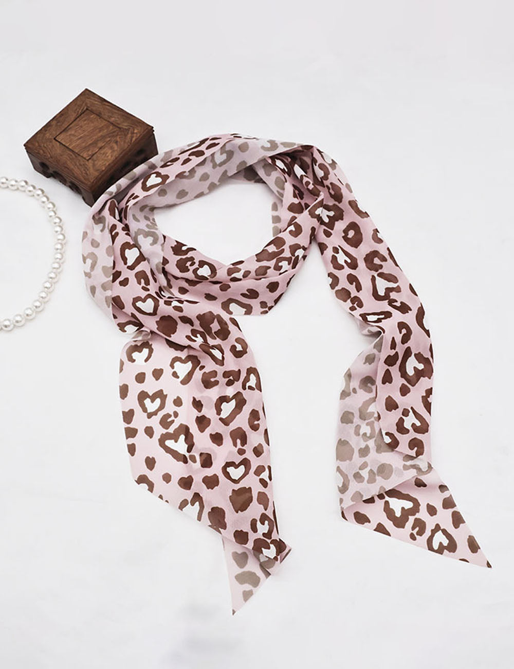 Cute Polka Dots Print Silk Scarf 6W6NSI198