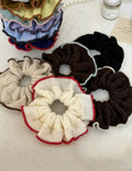 Chic Color Block Handmade Knit Scrunchies 6W6HSR382