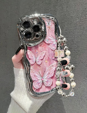Butterfly Electroplated Phone Case - DippedShop Wholesale - #9299