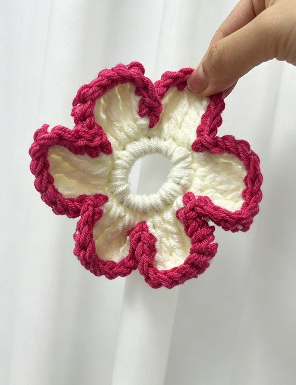 Sweet Handmade Crochet High Elastic Scrunchies 6W6HSR519
