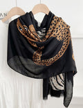 Vintage Leopard Print Long Scarf 6W6NSI195