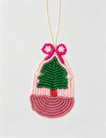 Fresh Handmade Beaded Christmas Tree Pendant Keychain 6W10BBC780