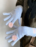 3D Flower Knit Gloves - DippedShop Wholesale - #0803
