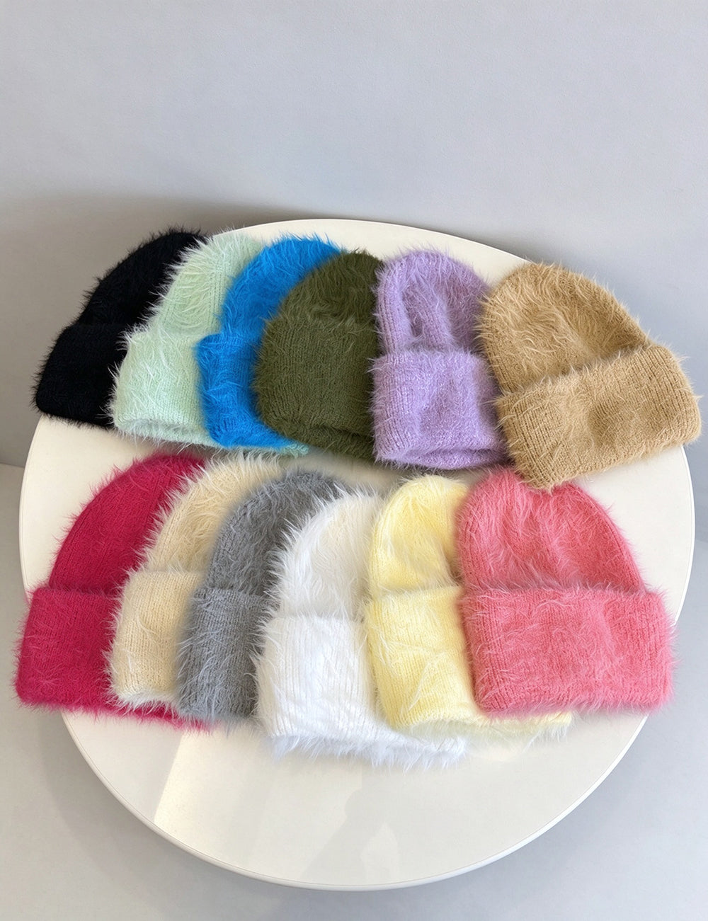 Fluffy Faux Fur Beanie - DippedShop Wholesale - #9667
