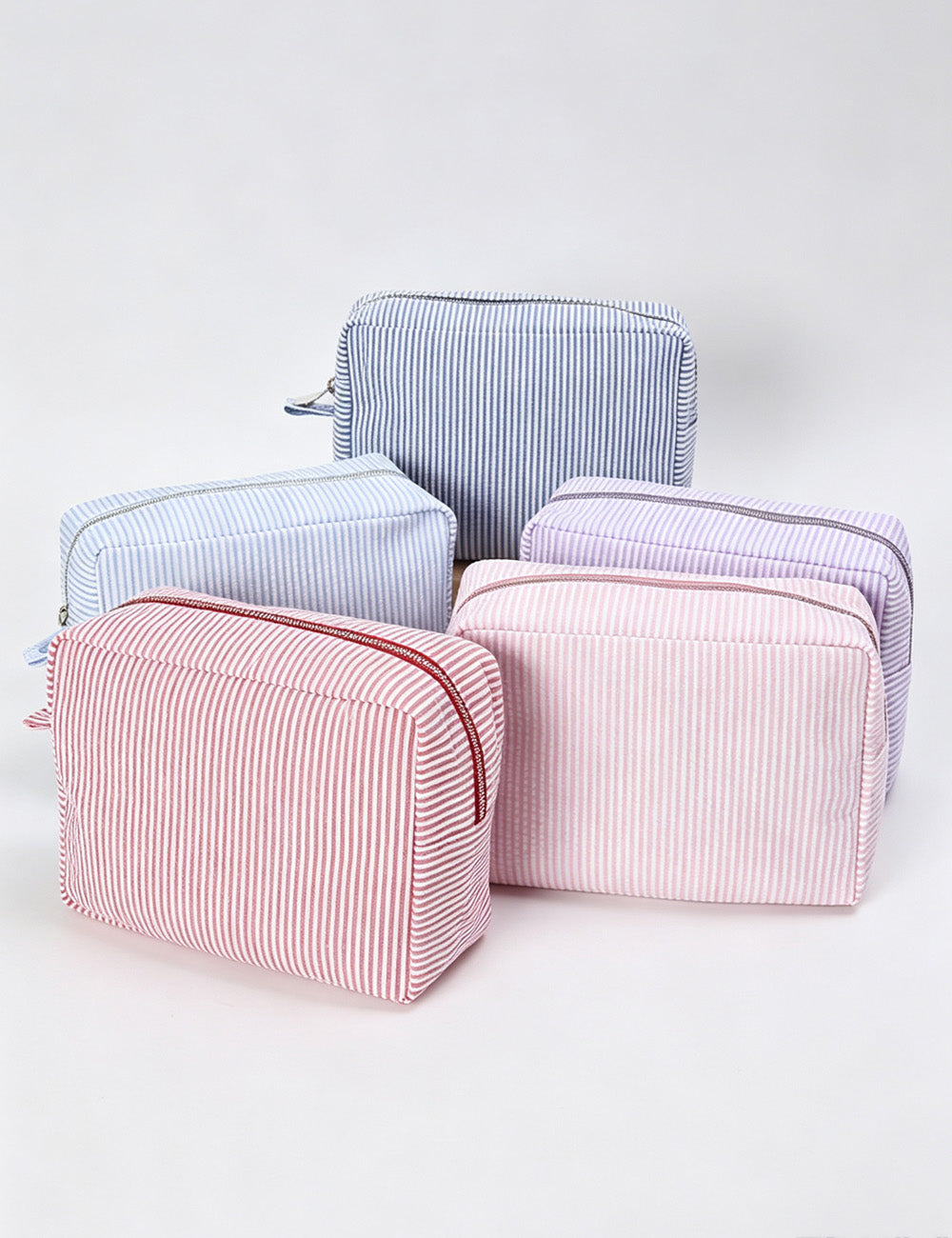 Striped Travel Toiletry Pouch - DippedShop Wholesale - #2659