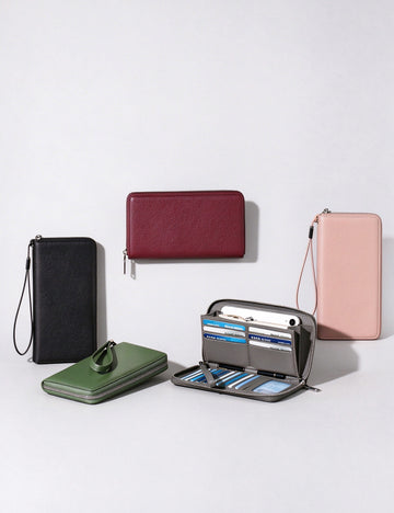 Large Capacity Zipper Wallet - DippedShop Wholesale - #3971