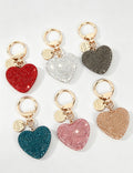 Rhinestone Heart Bag Charm - DippedShop Wholesale - #8707